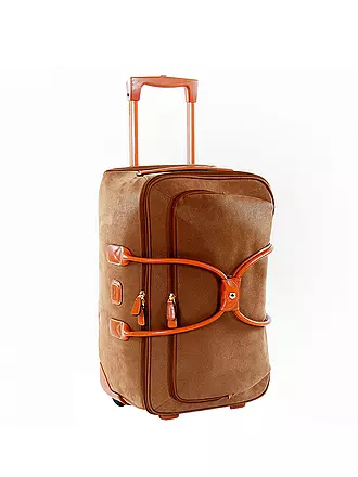 BRICS | Borsa da viaggio con ruote "Life" 55cm (Blu) | camel